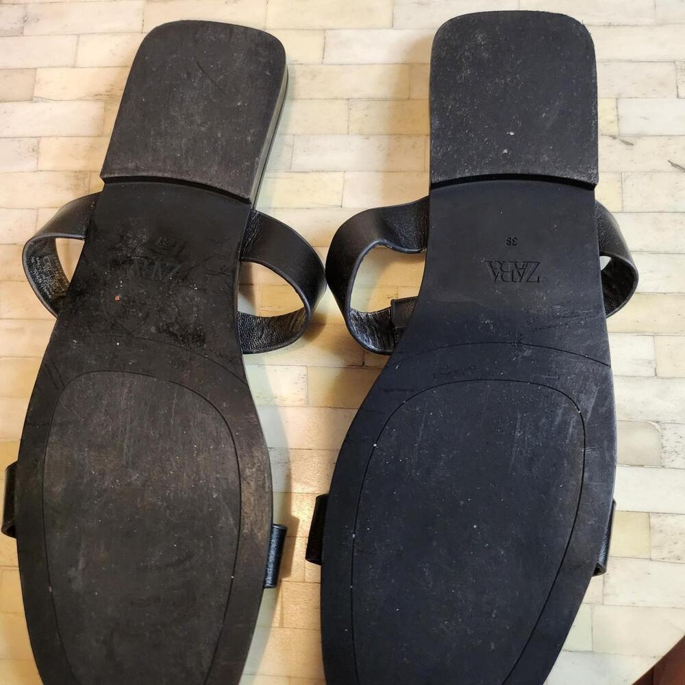 Zara faux pearl slide sandals - Picture 5 of 6